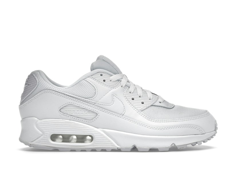 Nike Air Max 90 Recraft Triple White — view 2
