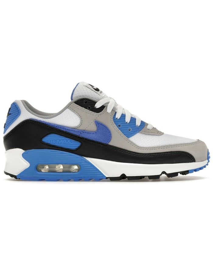 Nike Nike Air Max 90 White Blue Crystal – White / Light Smoke Grey / Black / Blue Crystal sneakers South Africa